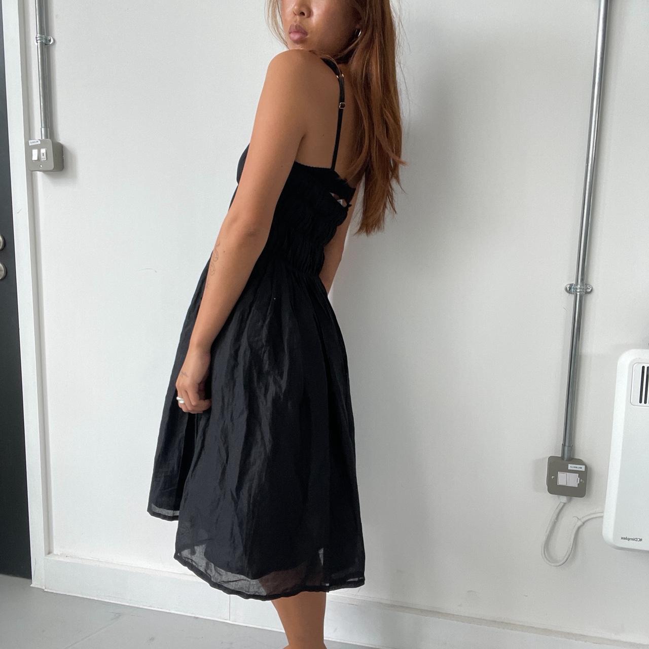 Vintage Black Midi Dress