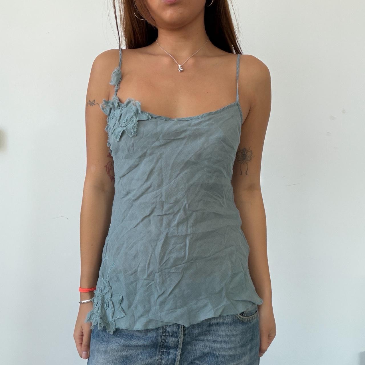 Vintage Cop Copine Blue Cami Top