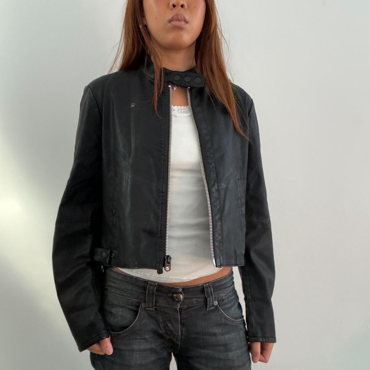 Vintage Black G STAR Leather Jacket