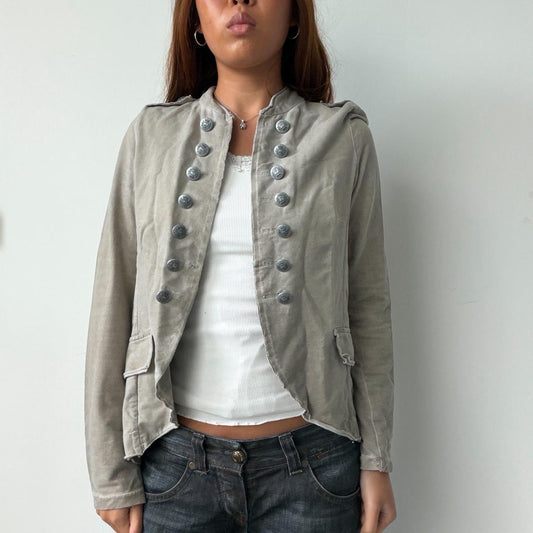 Vintage Beige Military Jacket