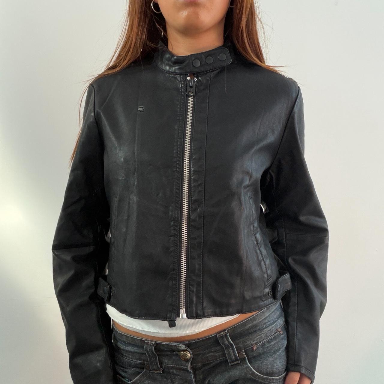 Vintage Black G STAR Leather Jacket