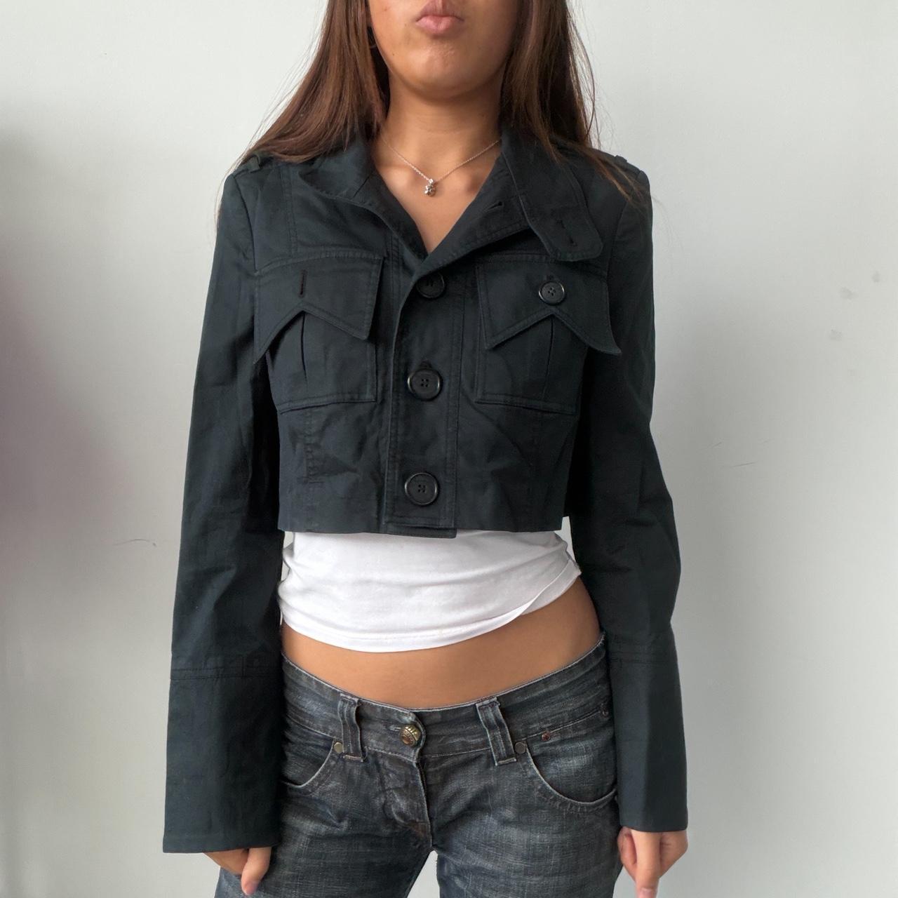 Vintage Black Button Up Jacket