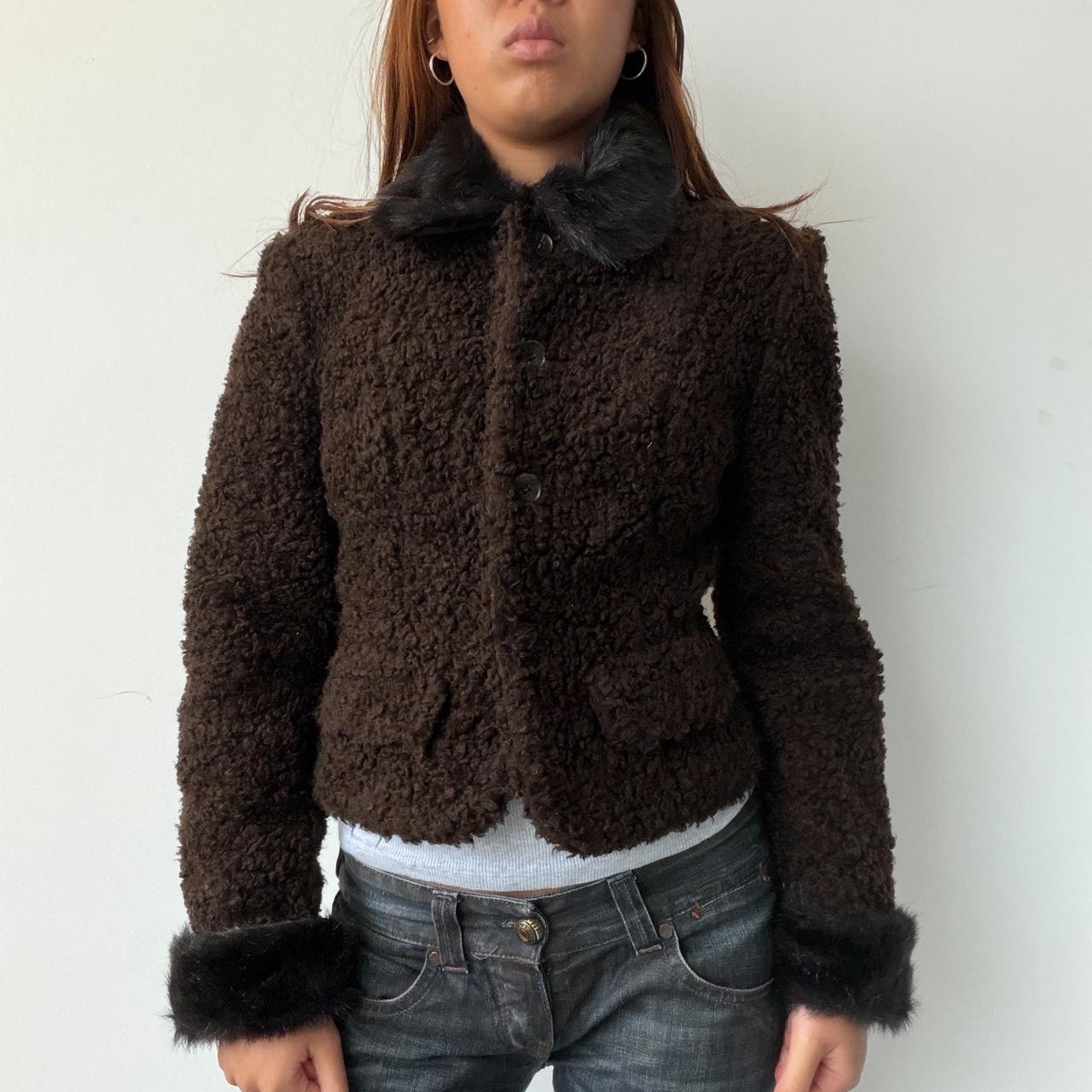 Vintage Brown Shearling Jacket
