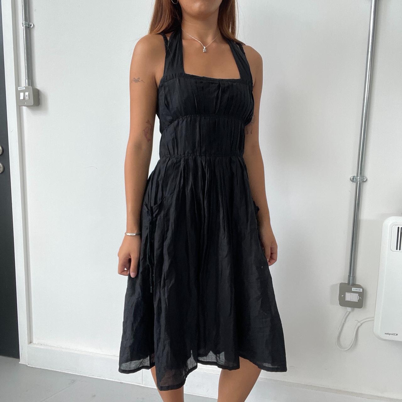 Vintage Black Midi Dress