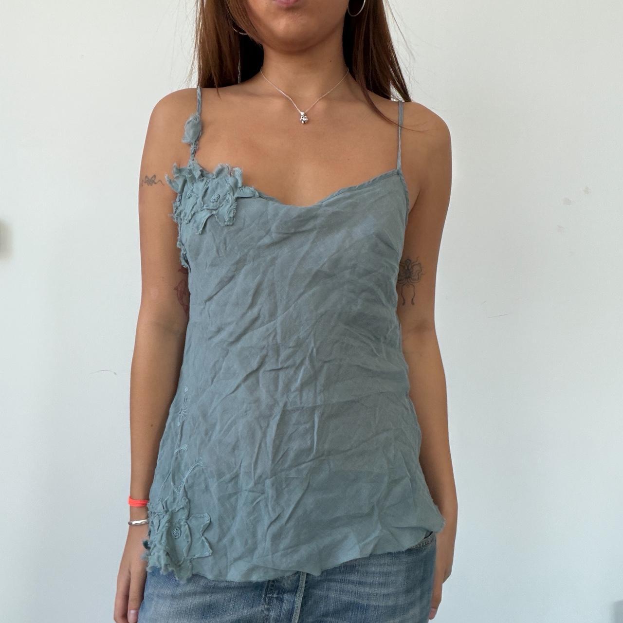 Vintage Cop Copine Blue Cami Top