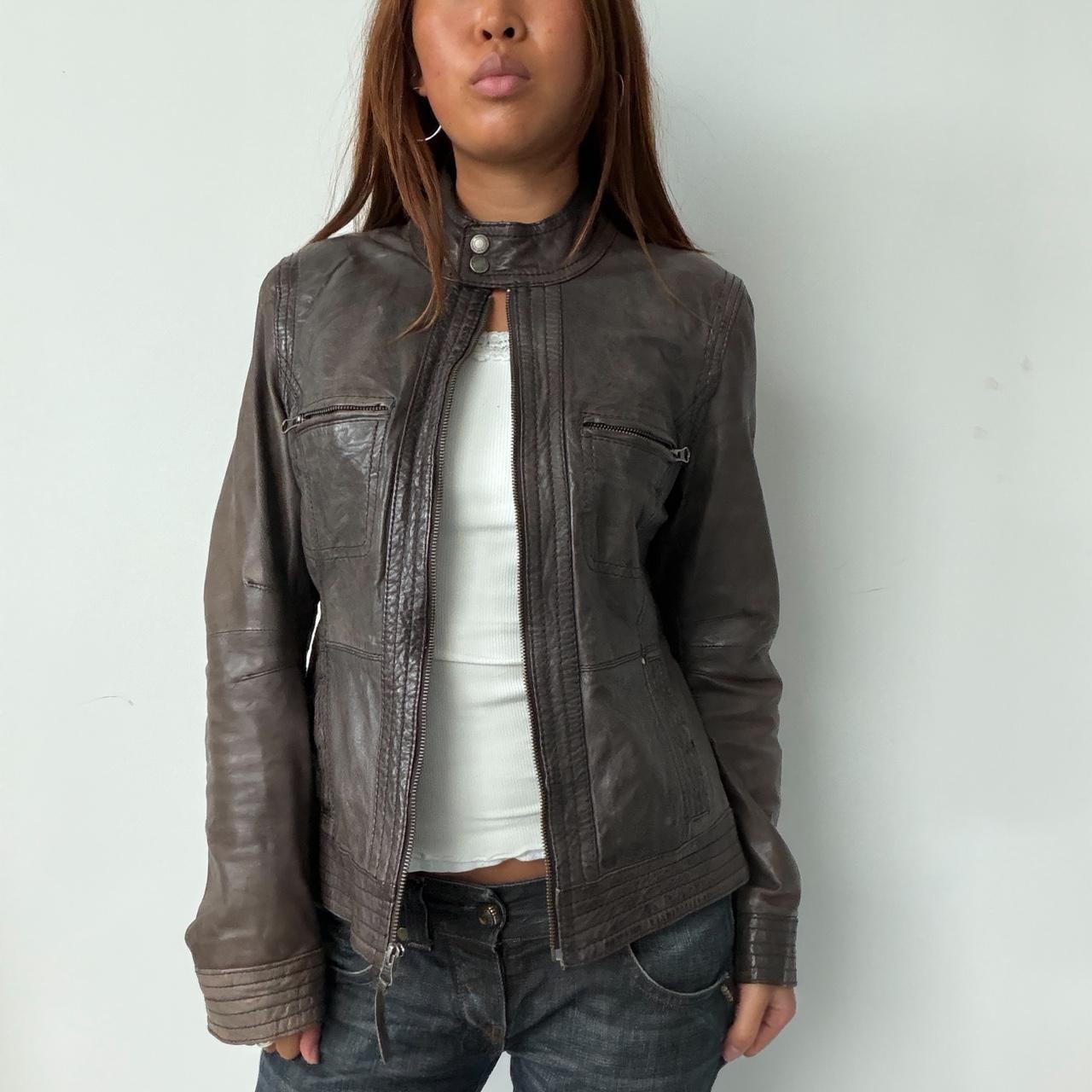 Vintage Brown Leather Jacket