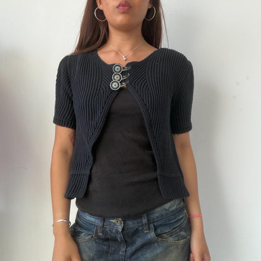 Vintage Black Cop Copine Bolero