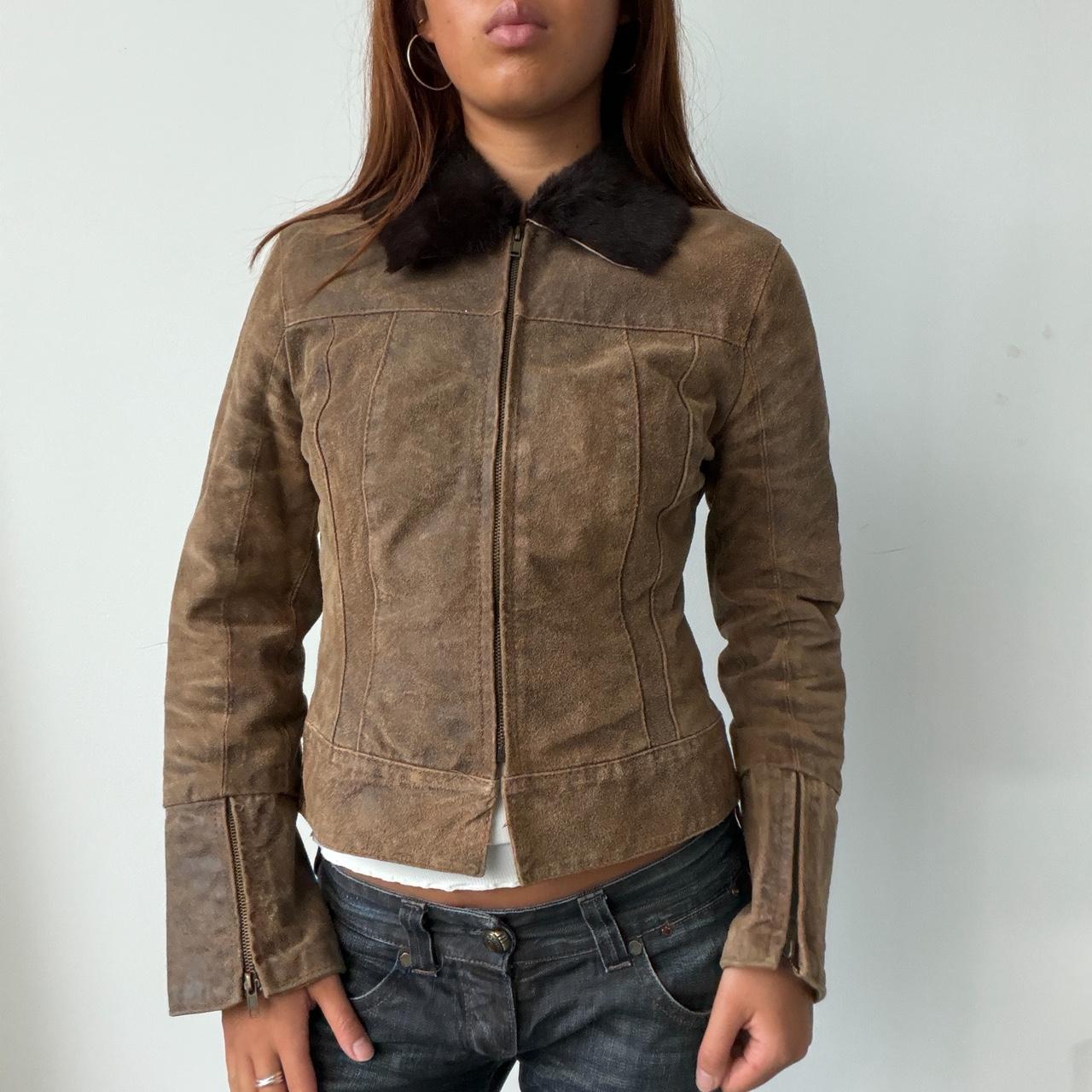 Vintage Leather Brown Jacket