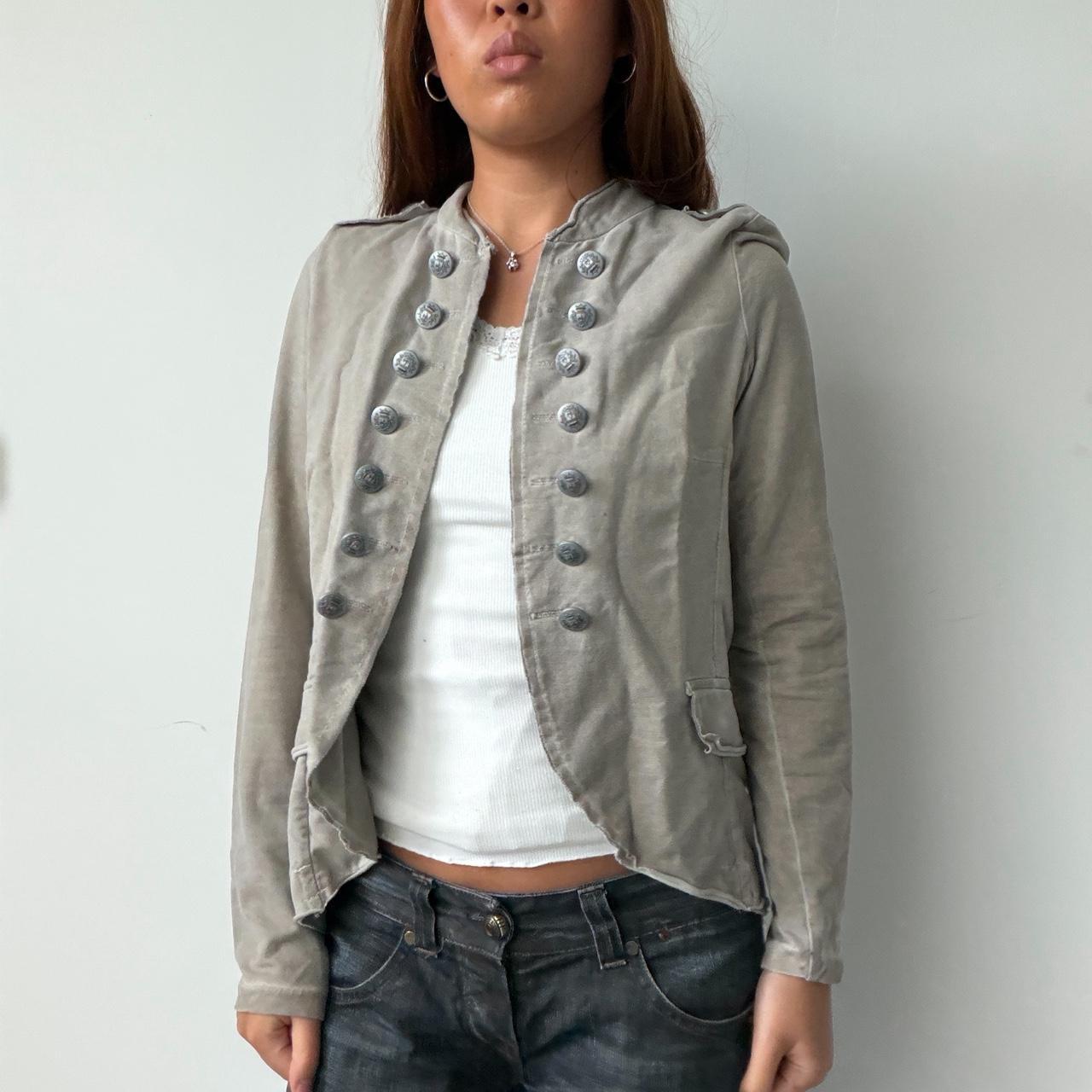 Vintage Beige Military Jacket