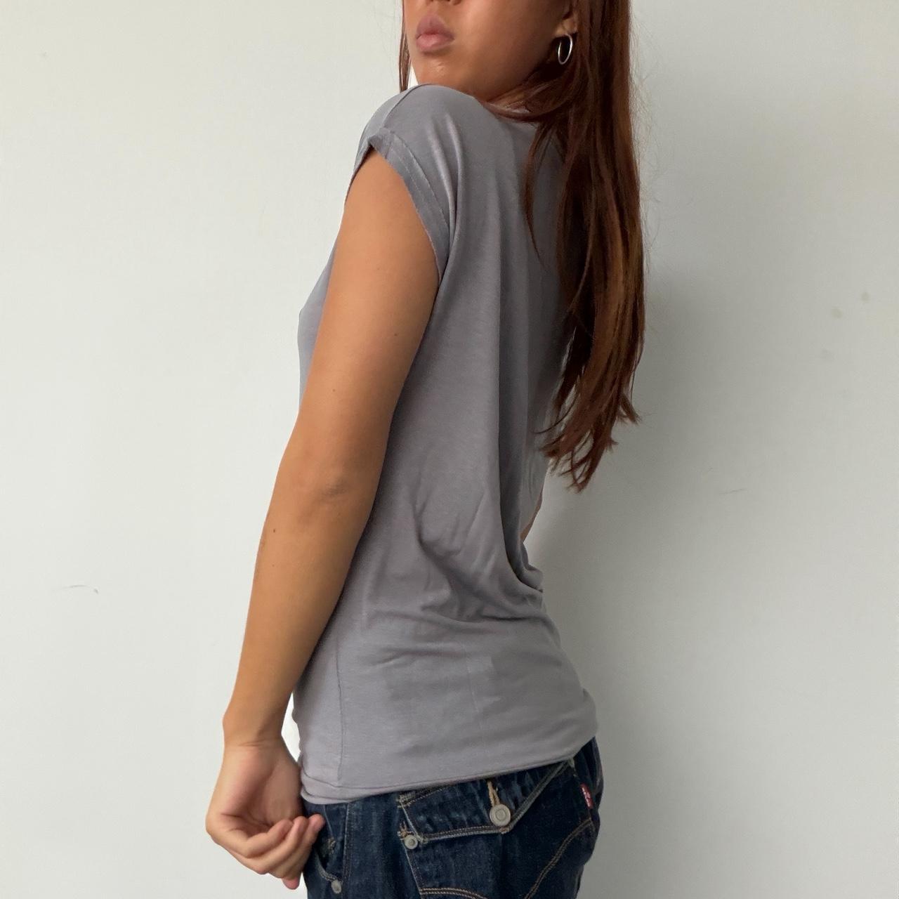 Vintage Grey Cop Copine Floral Top