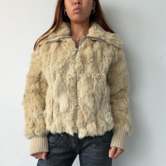 Vintage Real Rabit Fur Jacket