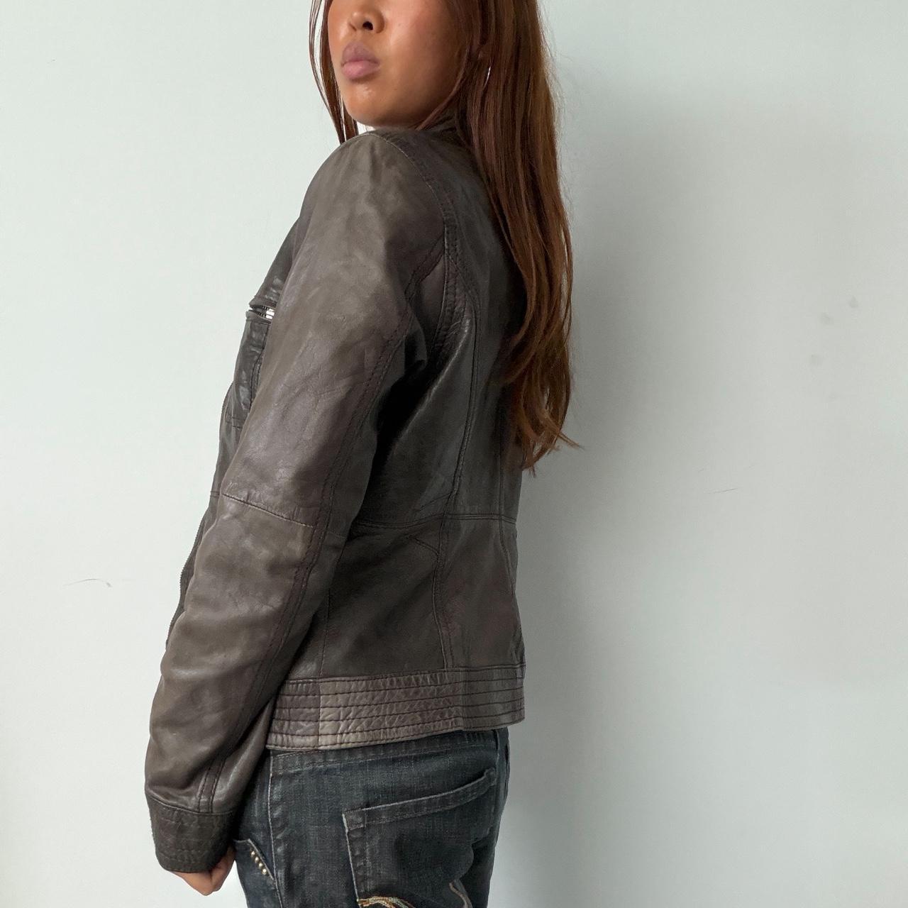 Vintage Brown Leather Jacket
