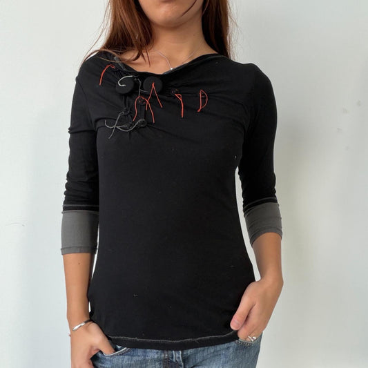 Vintage Black Cop Copine Top