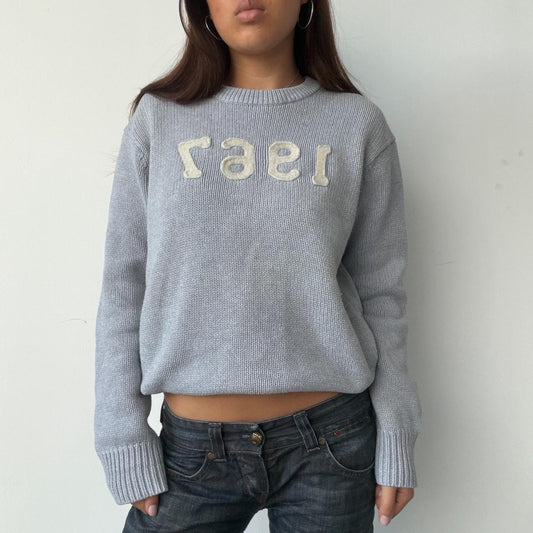 Vintage Grey Knit Jumper