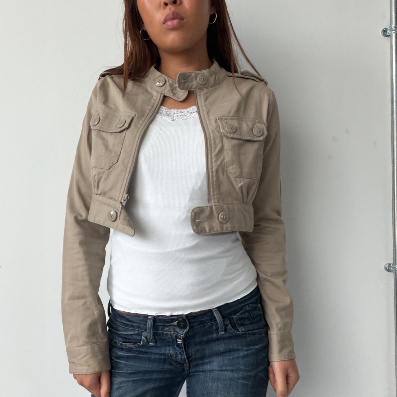Vintage Beige Bolero Jacket