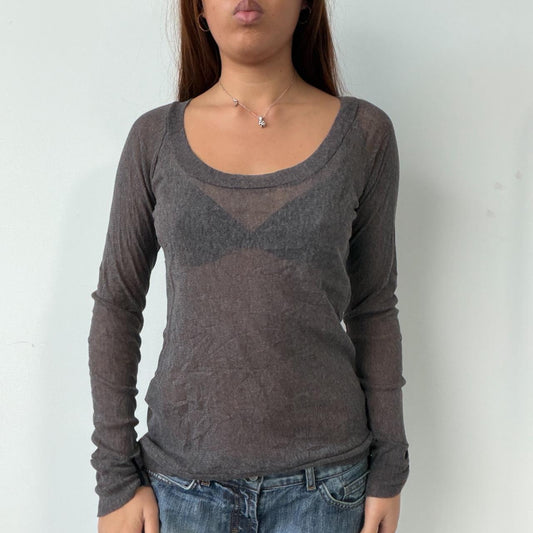 Vintage Cop Copine Grey Long Sleeve