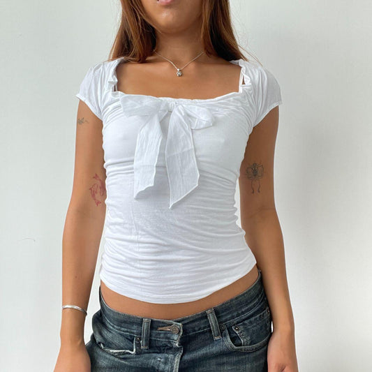 Vintage White Milkmaid Top