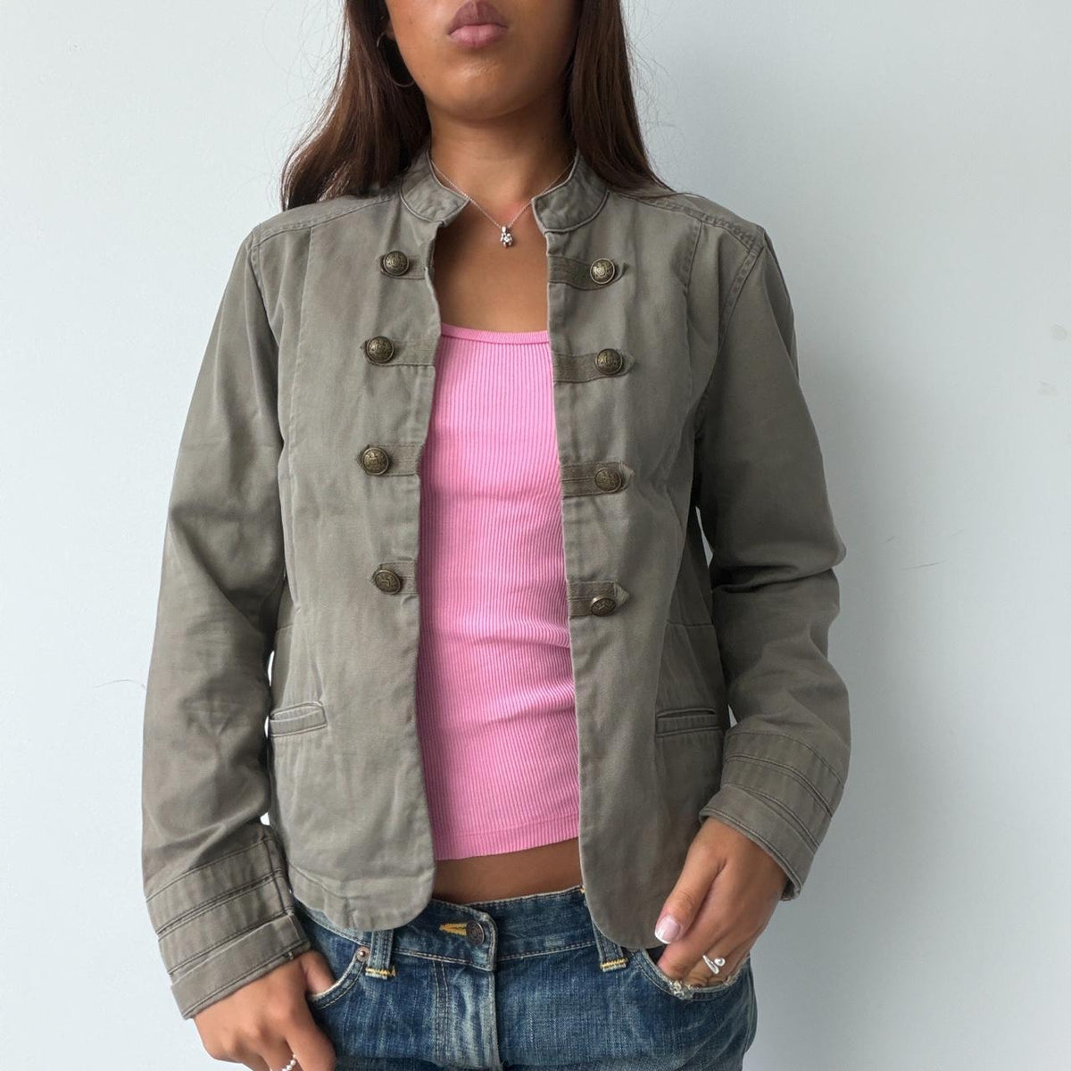 Vintage Green Military Jacket