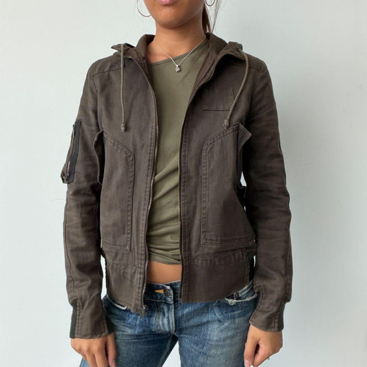 Vintage Brown Comptoir des Cotonniers  Utility Jacket