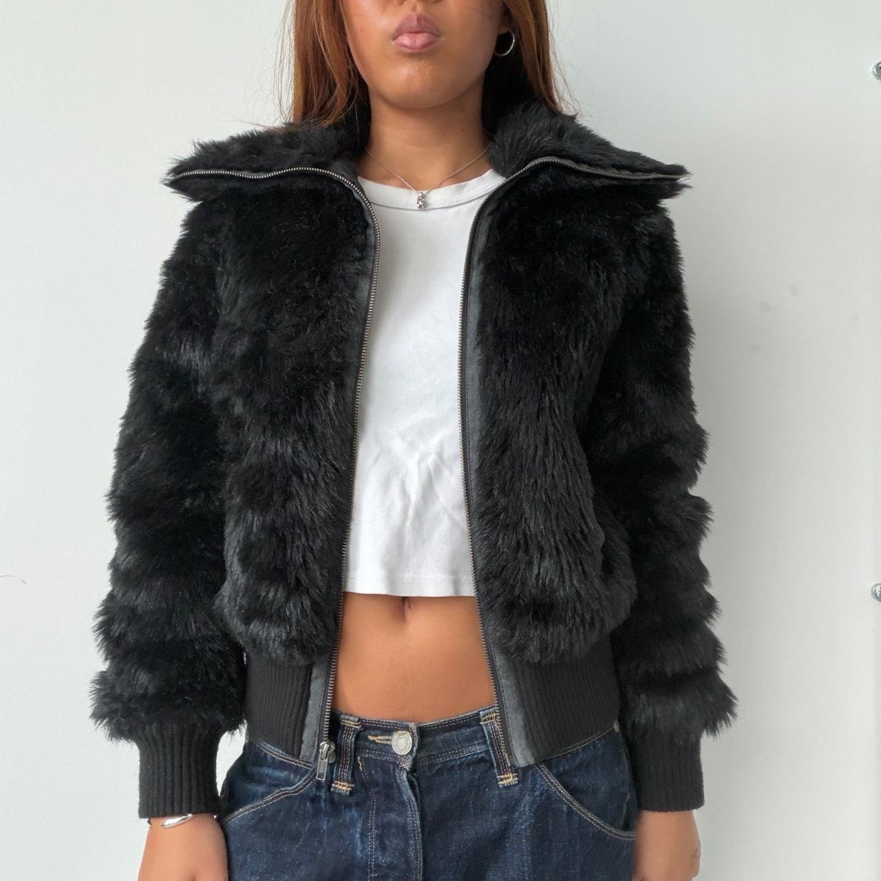 Vintage Black Fur Jacket