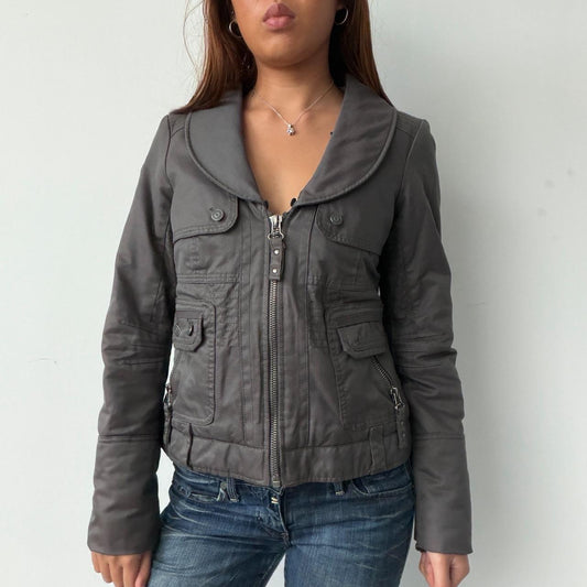 Vintage Grey Utility Jacket