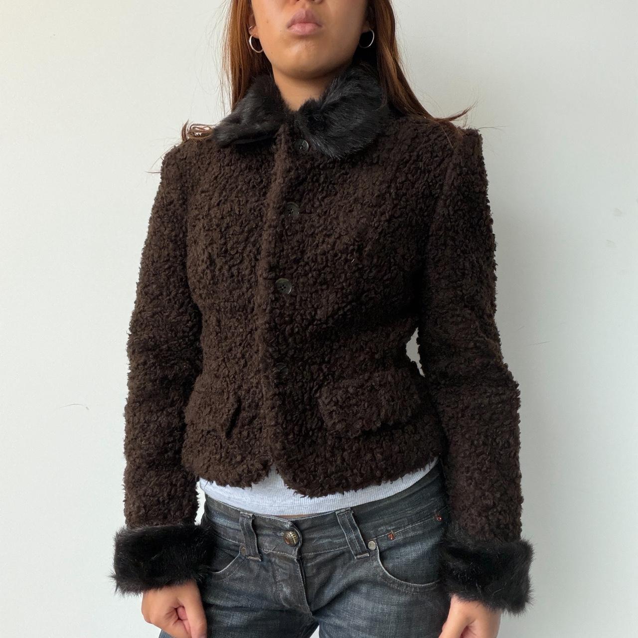 Vintage Brown Shearling Jacket
