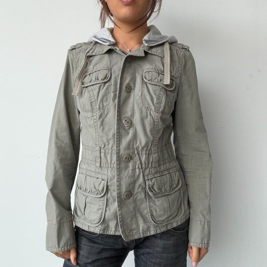 Vintage Khaki Utility Jacket