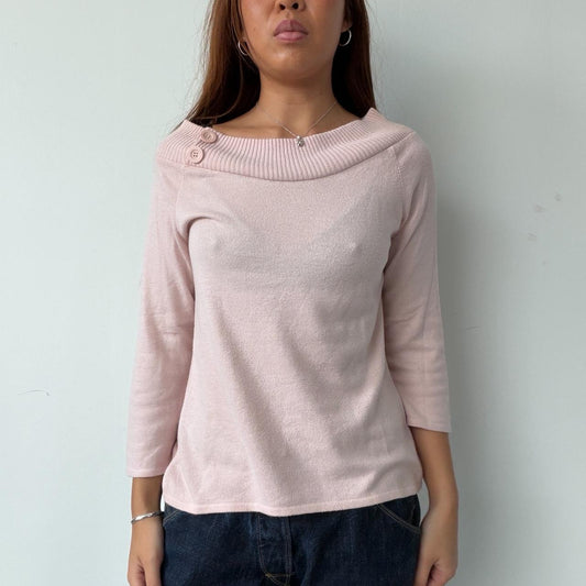 Vintage Bardot Pink Knit