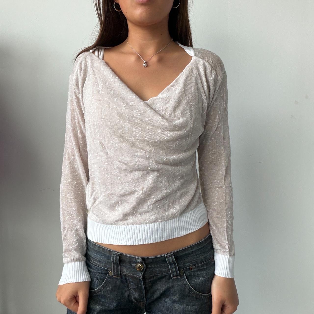 Vintage White Cop Copine Jumper