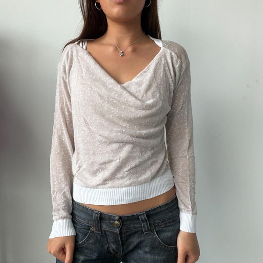 Vintage White Cop Copine Jumper