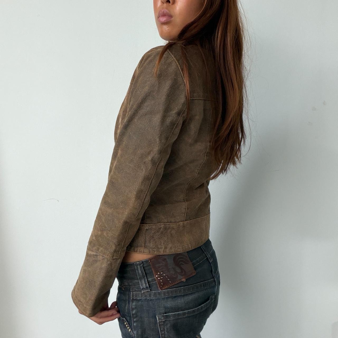 Vintage Leather Brown Jacket