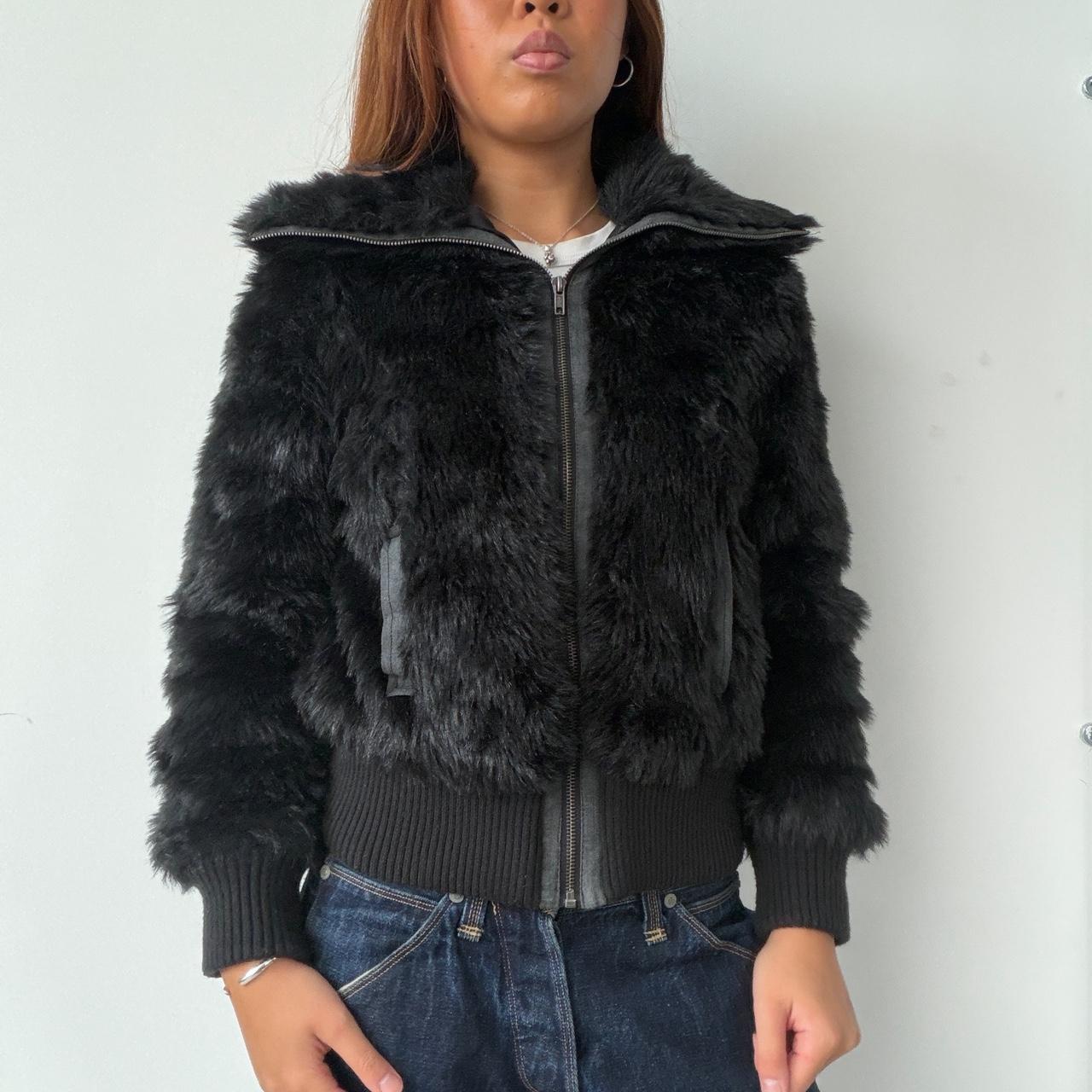 Vintage Black Fur Jacket