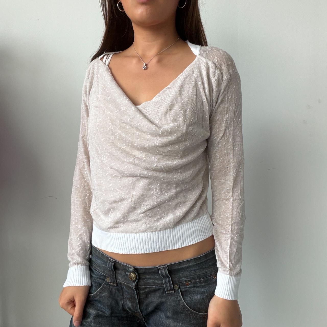Vintage White Cop Copine Jumper