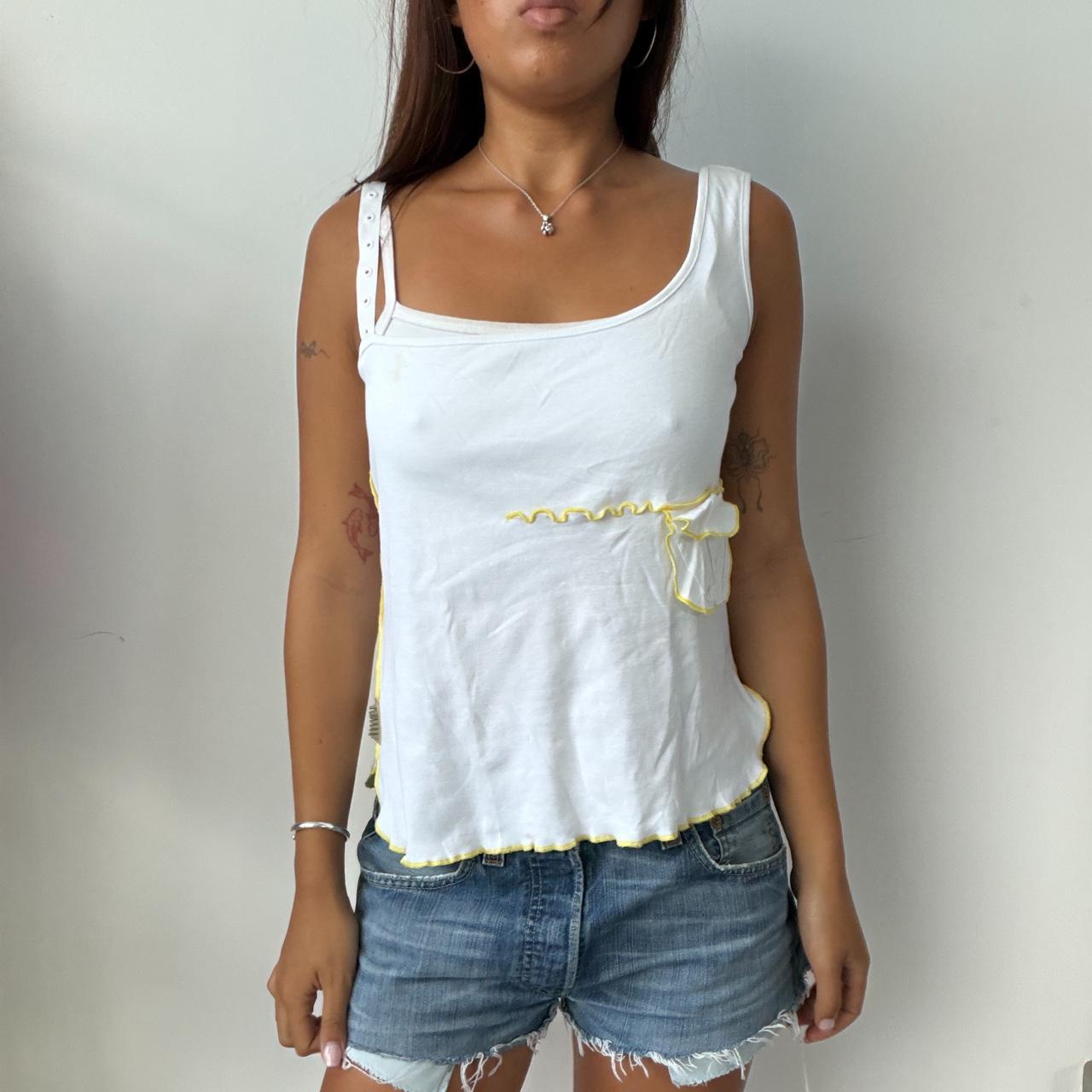 Vintage White Cop Copine Top