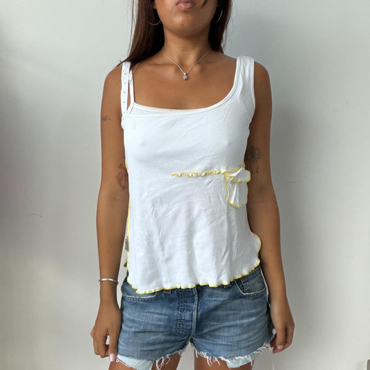 Vintage White Cop Copine Top