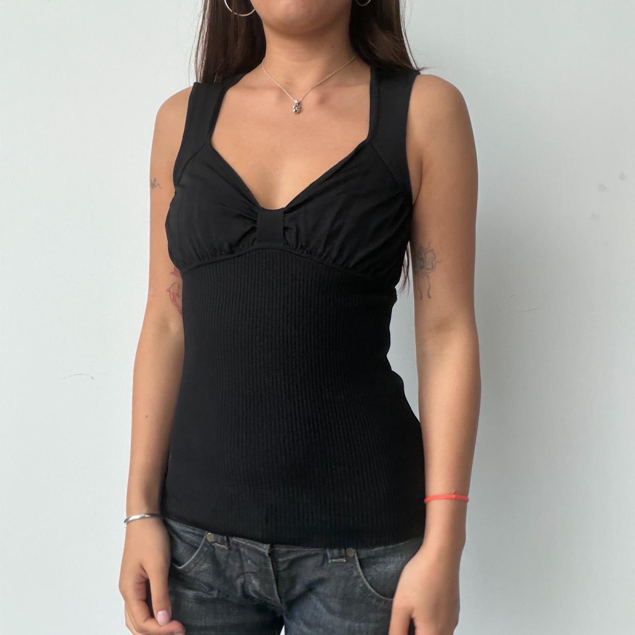 Vintage Black Knit Top