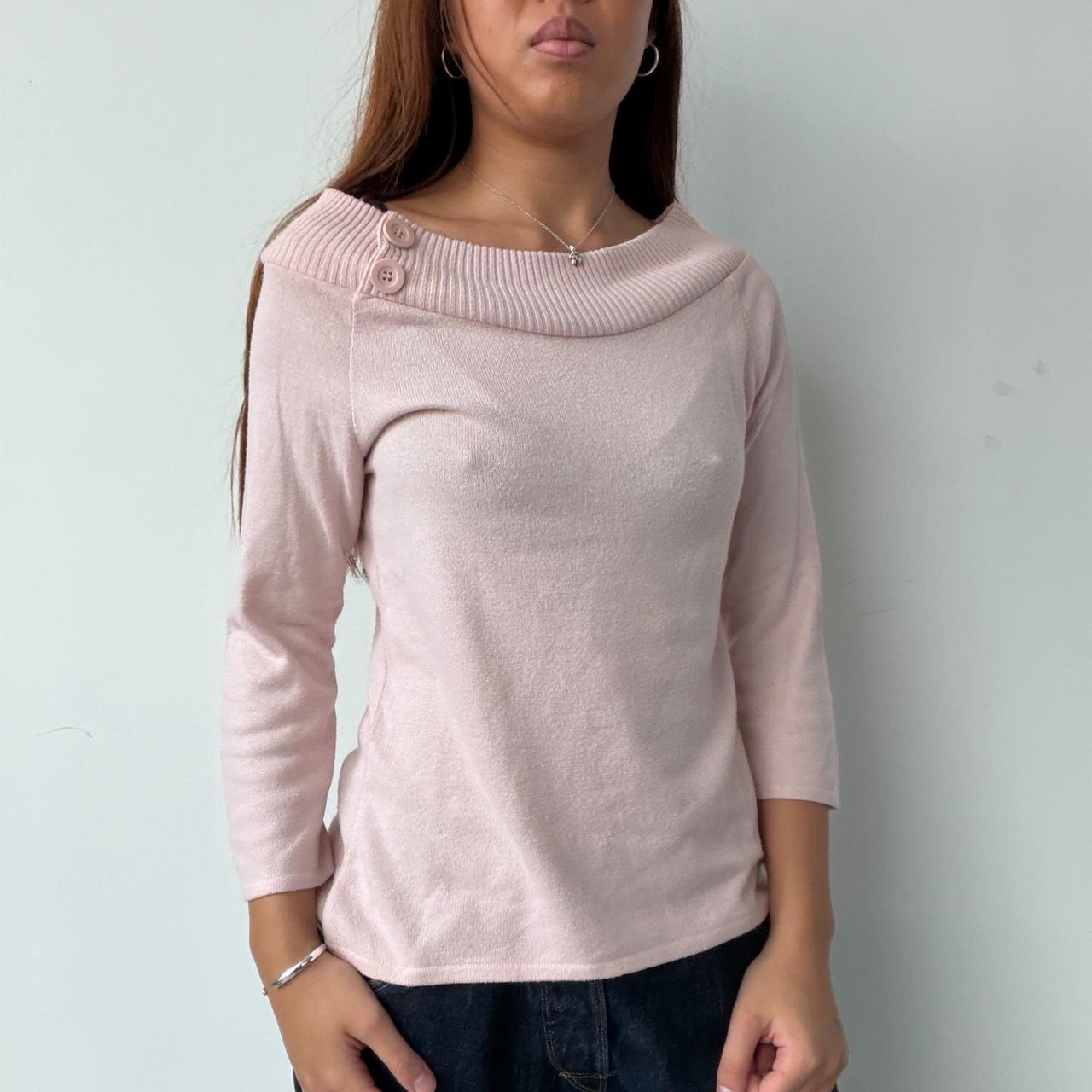 Vintage Bardot Pink Knit