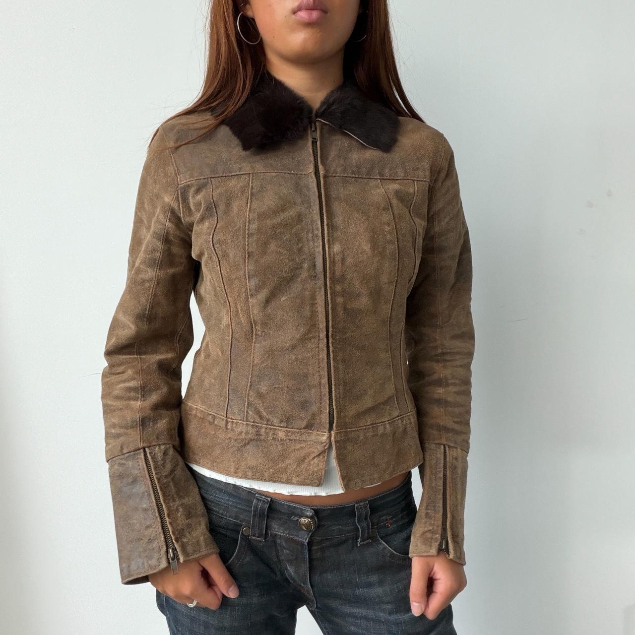 Vintage Leather Brown Jacket