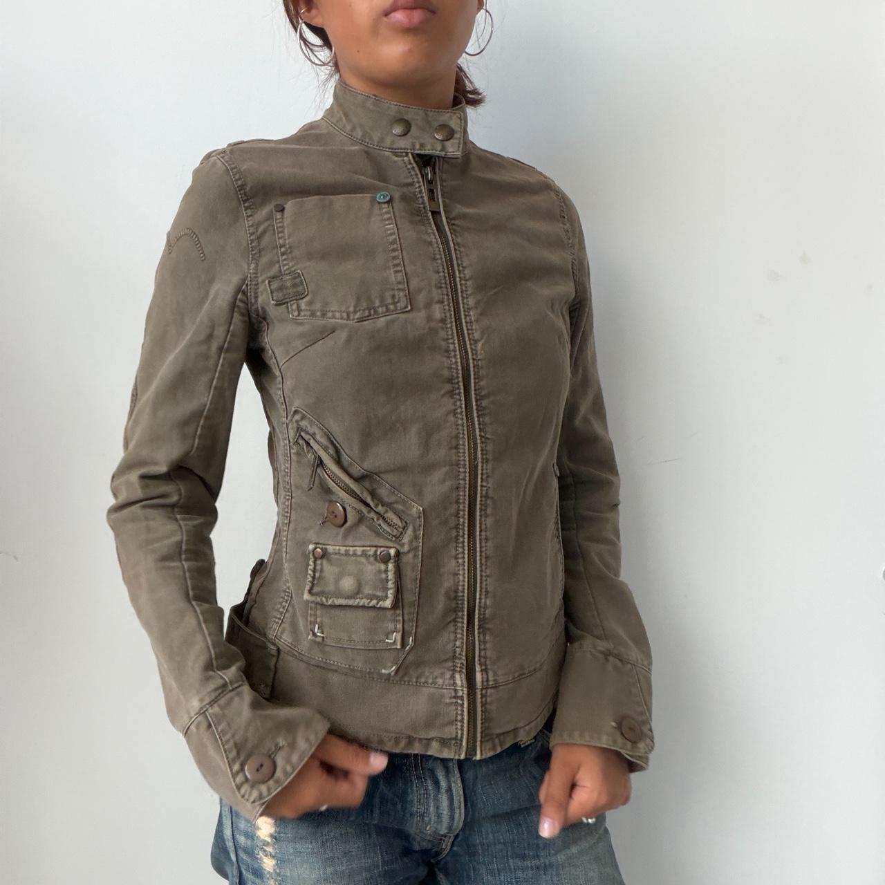 Vintage Khaki Utility Jacket