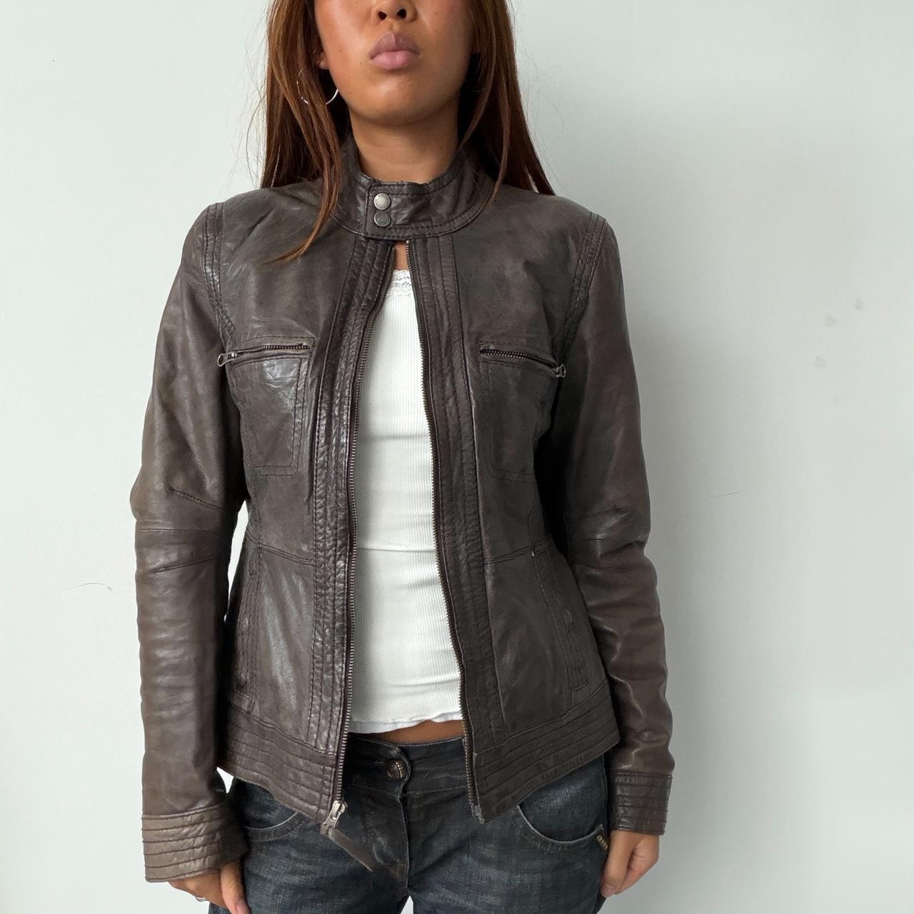 Vintage Brown Leather Jacket