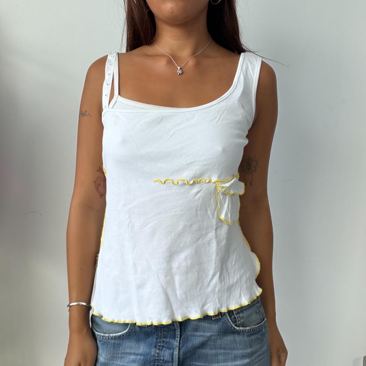 Vintage White Cop Copine Top