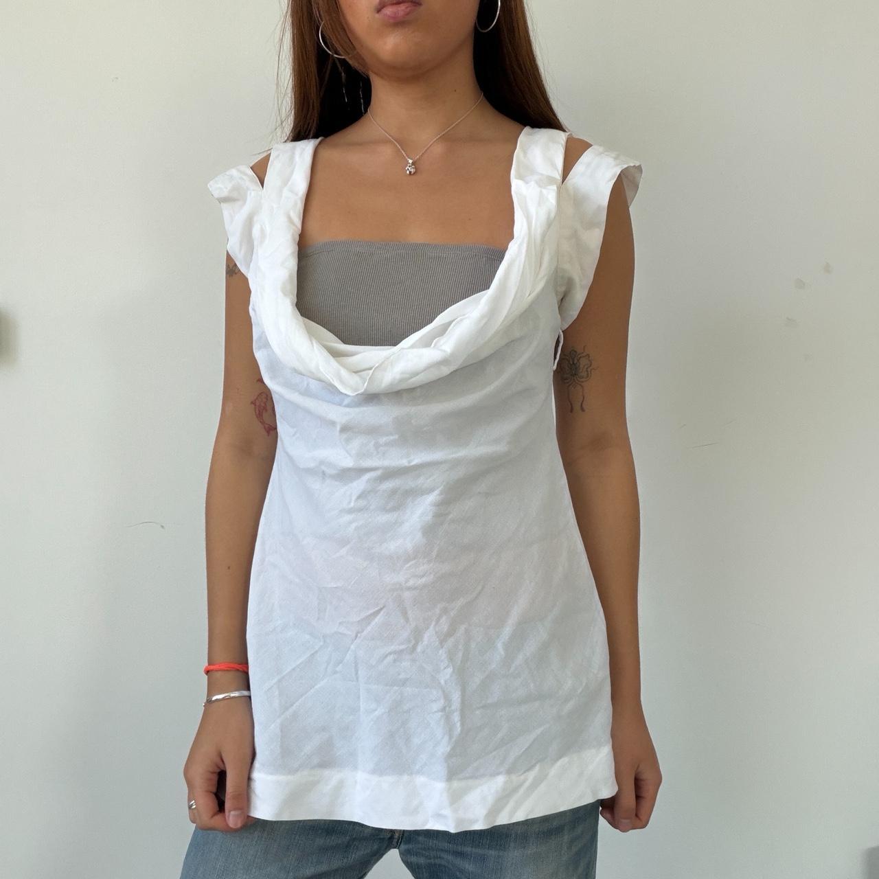 Vintage Cop Copine Double Layer Cowl Neck