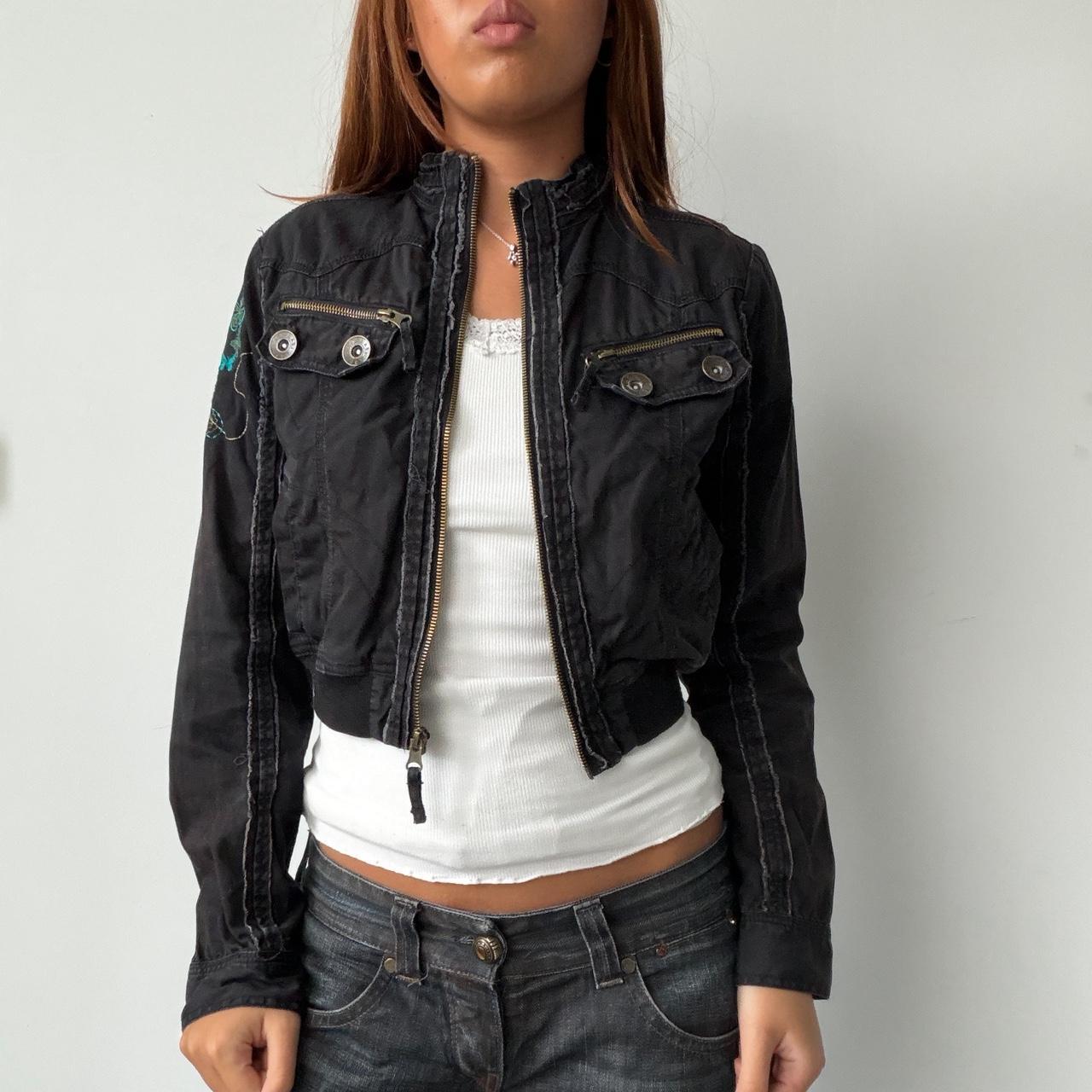 Vintage Black Cropped Jacket