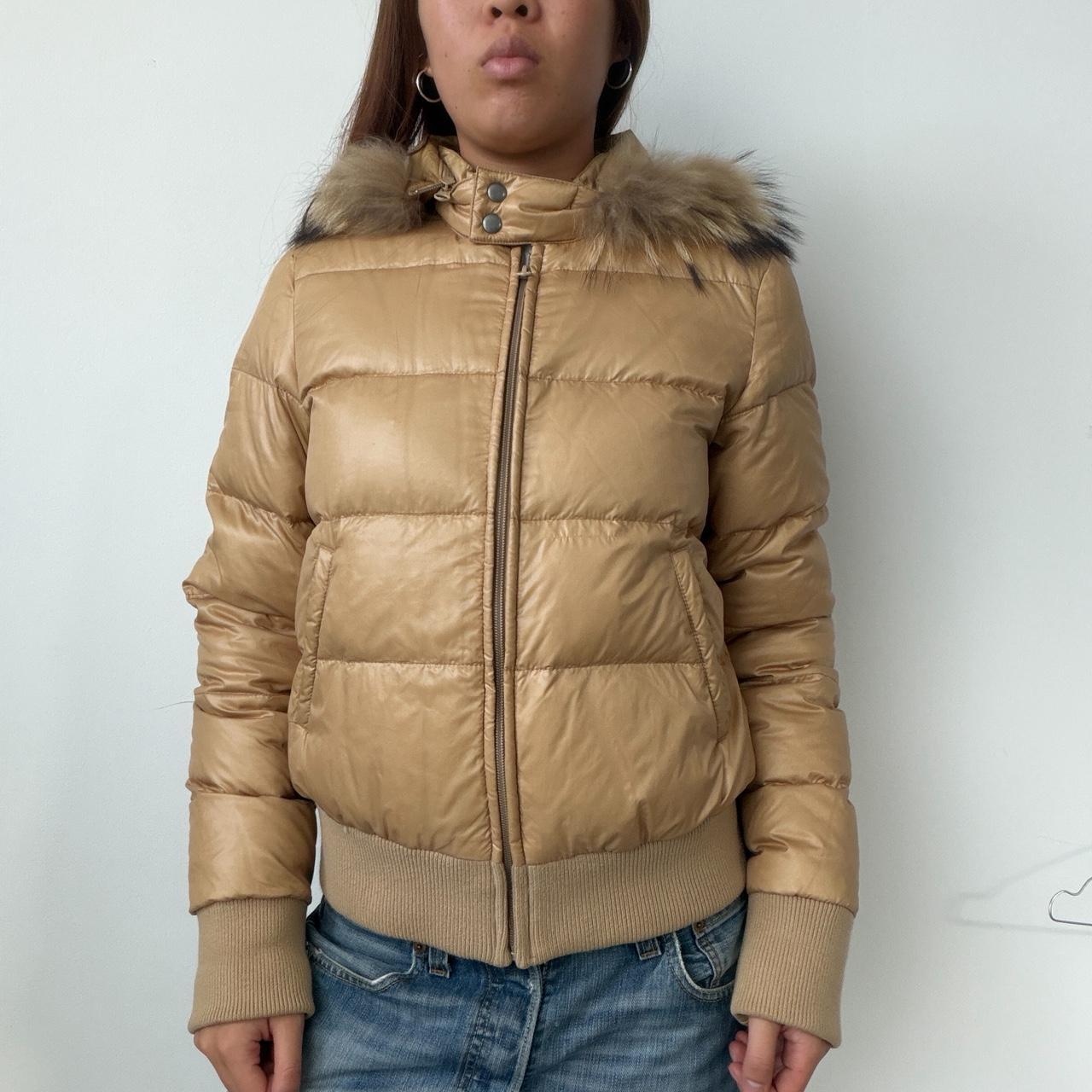 Vintage Beige Puffer Jacket