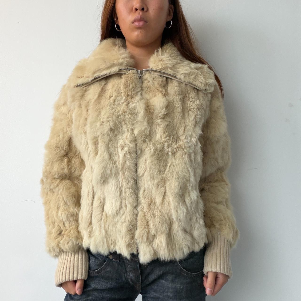 Vintage Real Rabit Fur Jacket