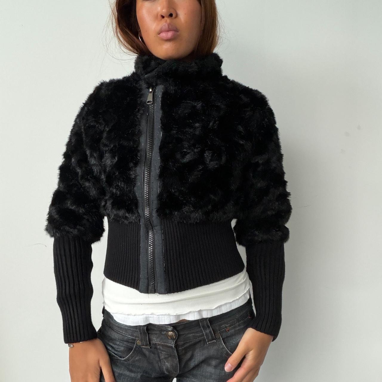 Vintage Black Fur Jacket