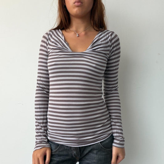 Vintage Stripe Long Sleeve Top