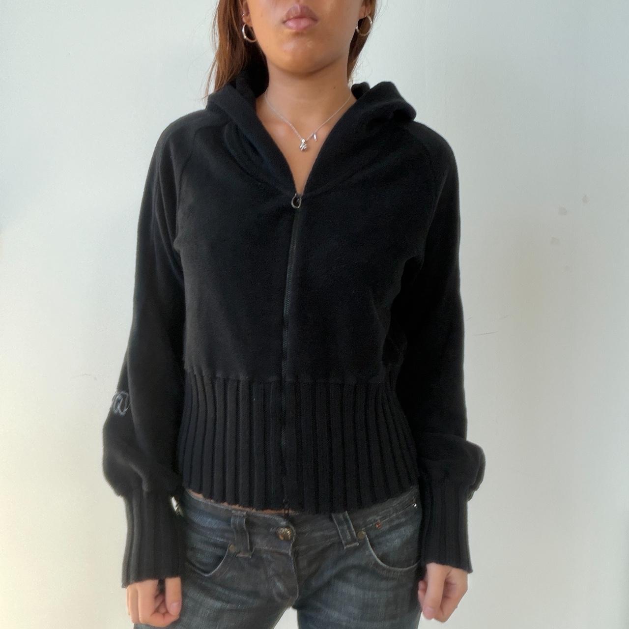 Vintage Black Cop Copine Zip Up Fleece