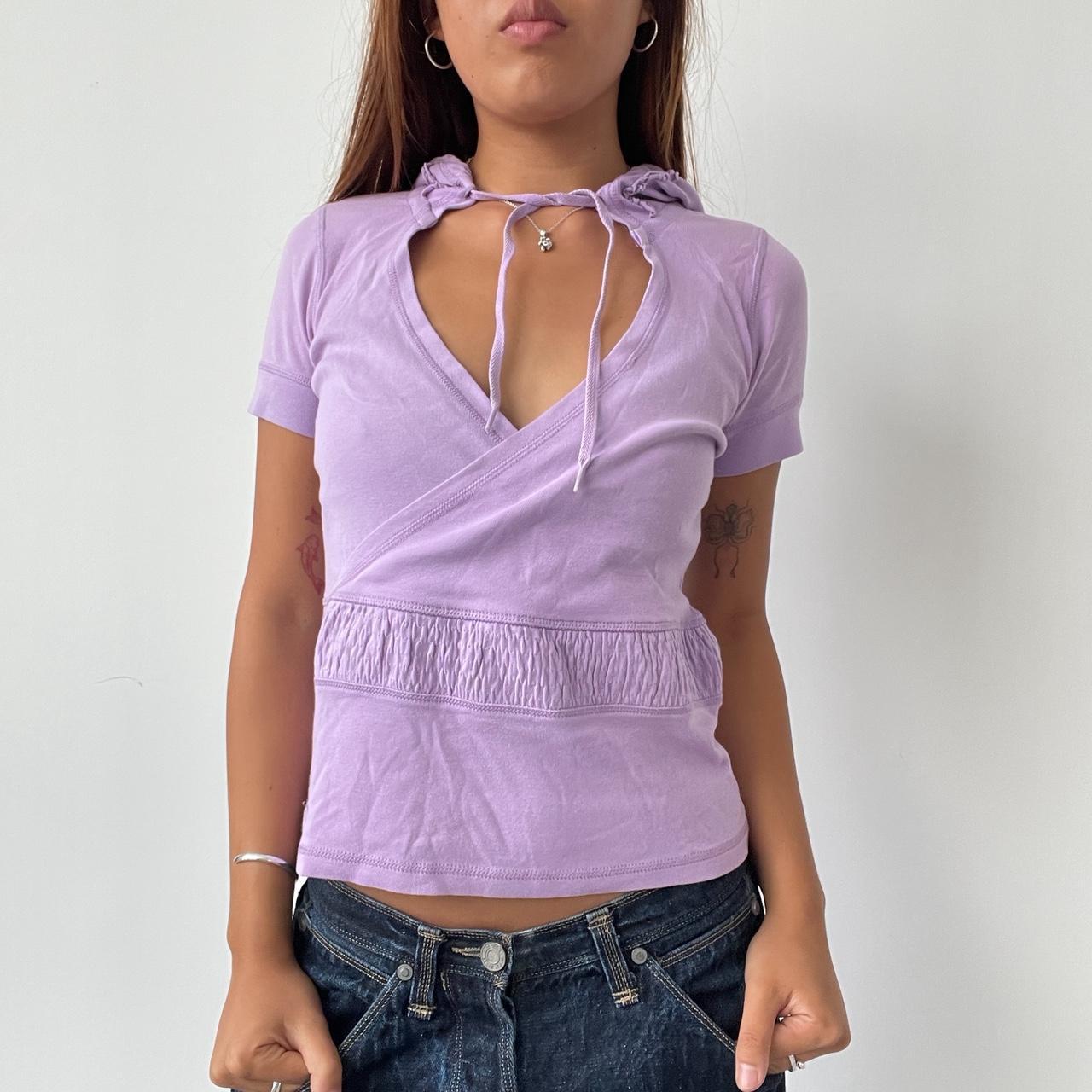 Vintage Lilac Hooded Top