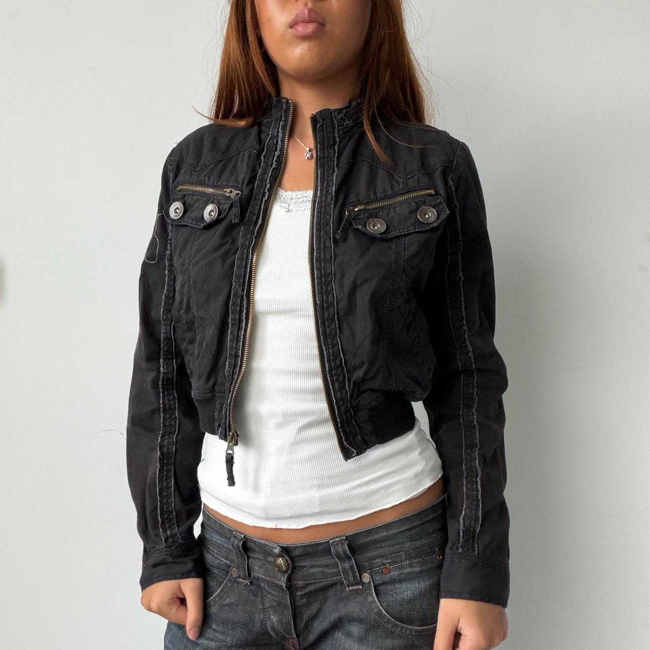 Vintage Black Cropped Jacket